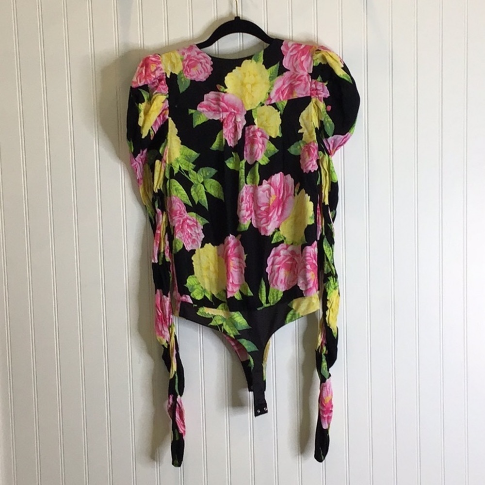 Afrm | Danna Surplice Bodysuit Anthropologie Floral Various Sizes Available - Picture 10 of 10